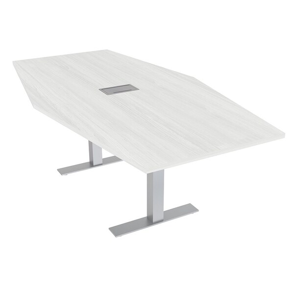 Skutchi Designs 45.25 in W, 71.5 in L, 29 in H, Engineered Wood Top, White HAR-HEX.IR-46x72-T-ELEC-WHCYPRESS - main